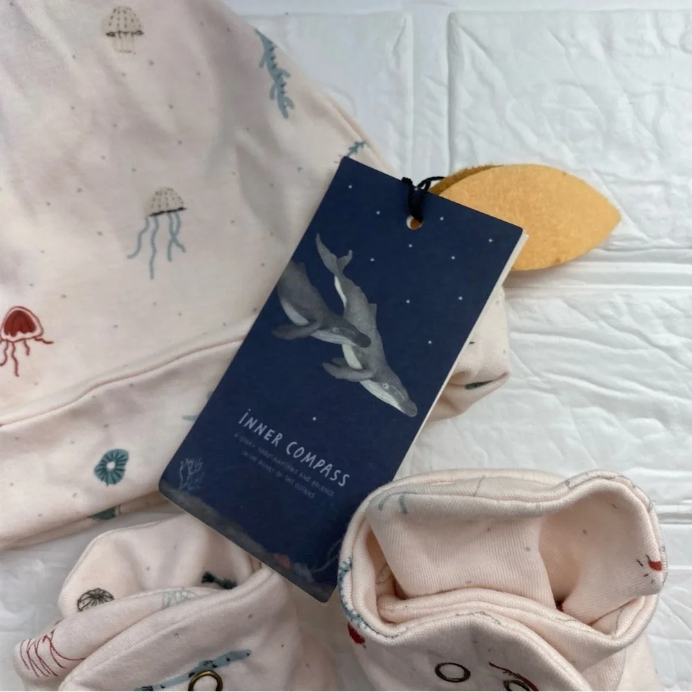 New Red Caribou & Rabbit Ladders Baby Accessories, Gifts, Booties, Beanie